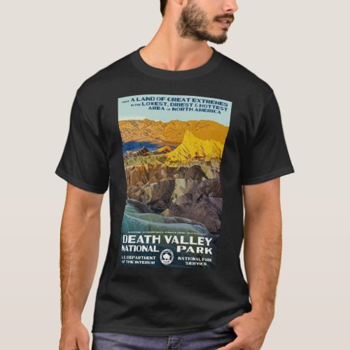 Death Valley National Park Service Vintage Travel  T_Shirt