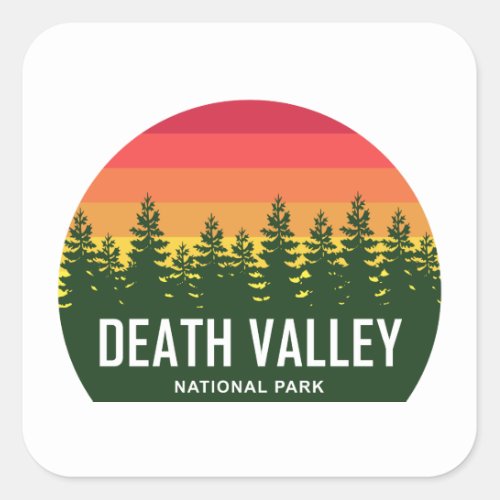 Death Valley National Park Square Sticker