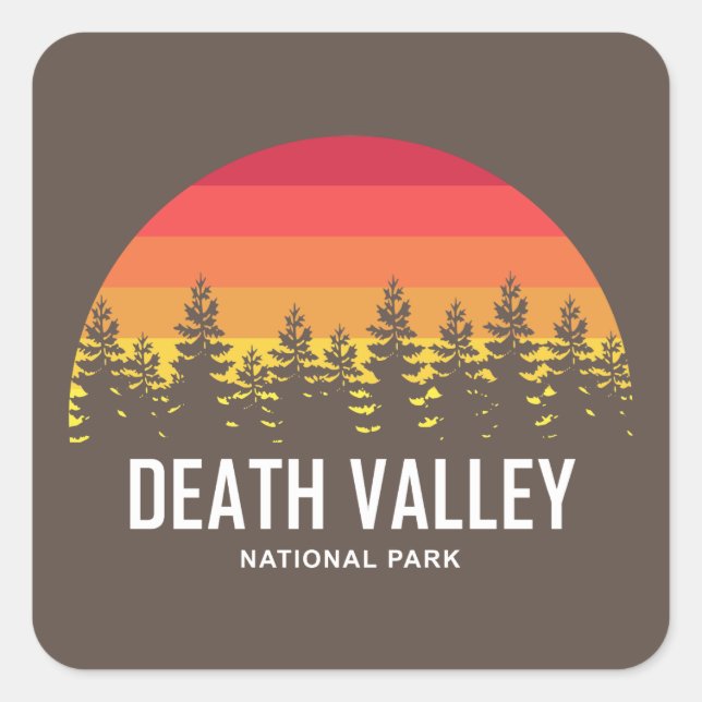 Death Valley National Park Square Sticker (Front)