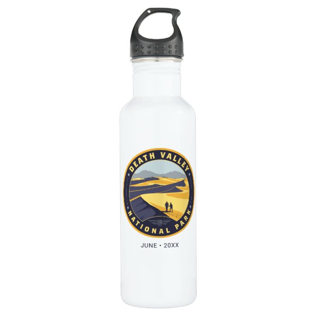 Death Valley National Park Stainless Steel Water Bottle (Front)