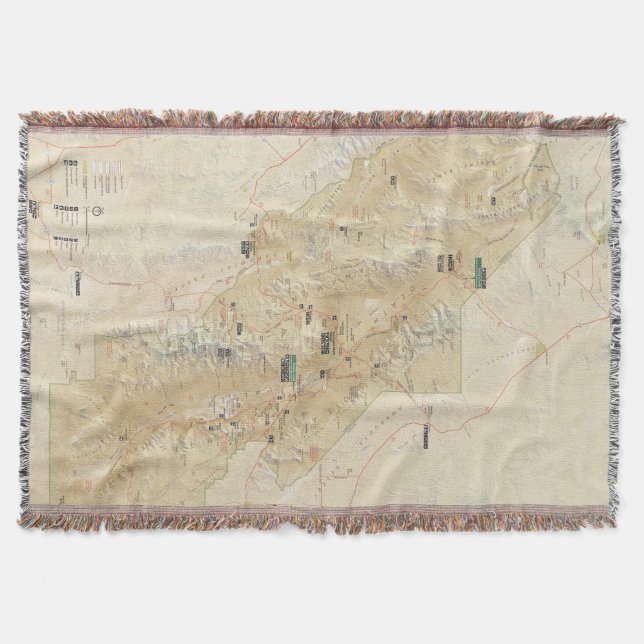 Death Valley National Park throw blanket (Front)