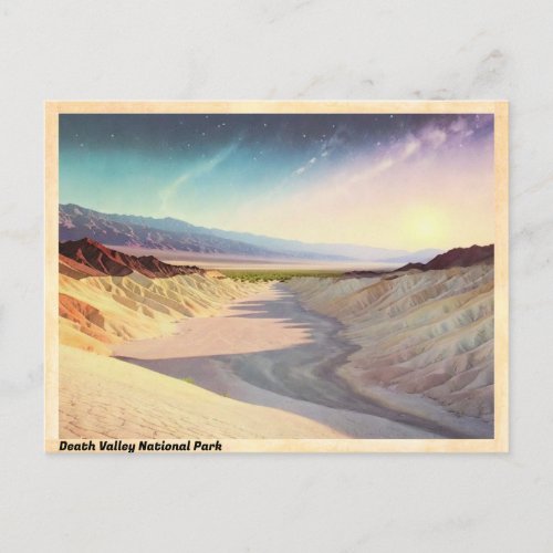 Death Valley National Park Vintage Postcard