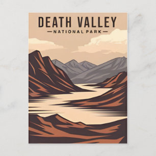Death Valley National Park Vintage retro Postcard