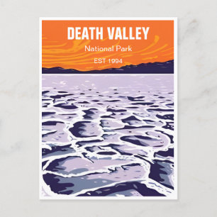 Death Valley National Park Vintage retro Postcard