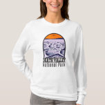 Death Valley National Park Vintage T-Shirt<br><div class="desc">Death Valley vector artwork design. The park is known for Titus Canyon,  with a ghost town and colorful rocks,  and Badwater Basin’s salt flats,  North America’s lowest point.</div>