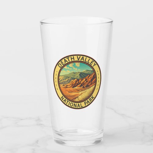 Death Valley National Park Vintage Travel Art Glass
