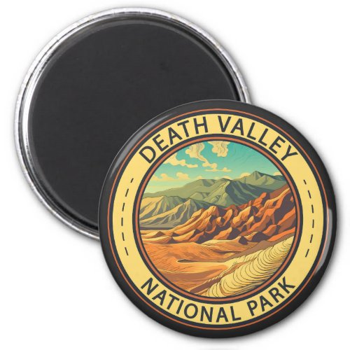 Death Valley National Park Vintage Travel Art Magnet