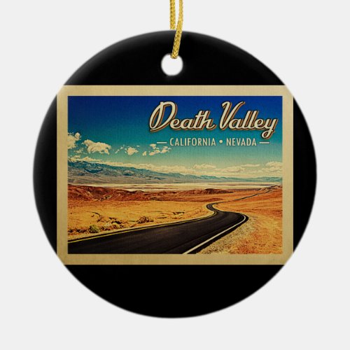 Death Valley National Park Vintage Travel Ceramic Ornament