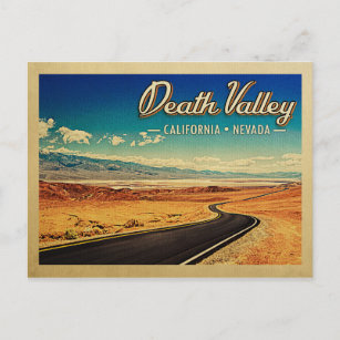 Death Valley National Park Vintage Travel Postcard