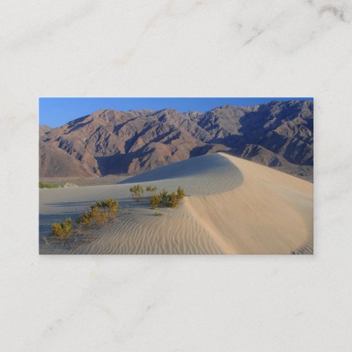 Customizable DEATH VALLEY SAND DUNES PHOTOGRAPHY NATURE BEAUTY BUSINESS CARD TEMPLATE