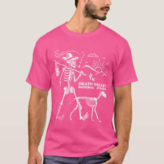 Death Valley Skeleton Hiking National Park Camping T-Shirt