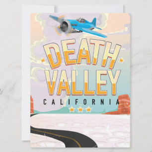 Death Valley USA vintage travel poster