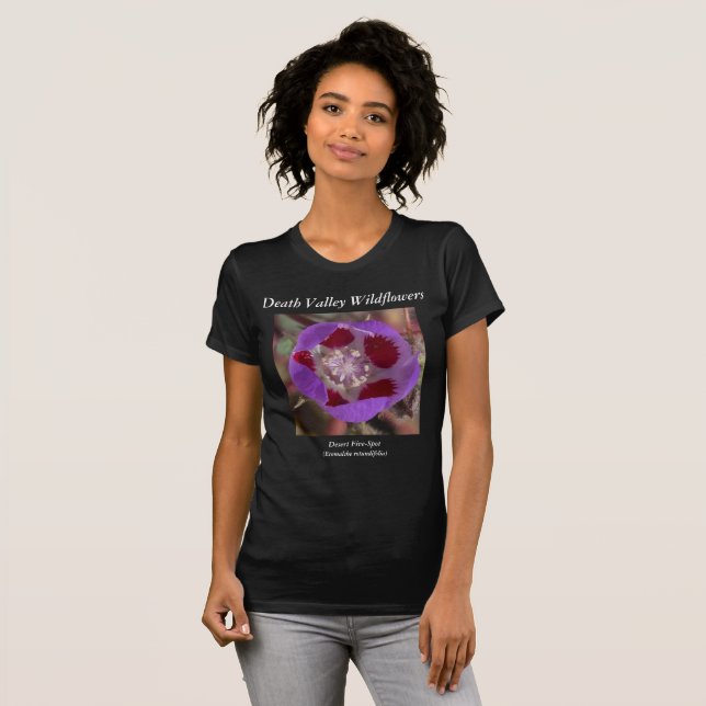 Death Valley Wildflowers T-Shirt Desert Five-Spot (Front Full)