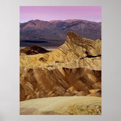 Death Valley Zabriskie Point Photo Poster