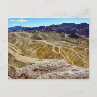 Death Valley Zabriskie Point Sand Desert Postcard