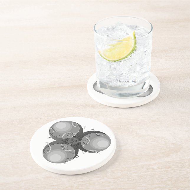 Death Virus Biohazard Drink Coaster (Side)