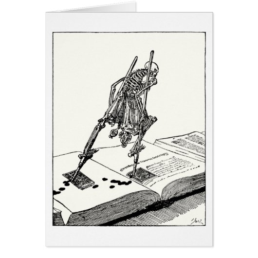 Death walking on stilts cards (Front)