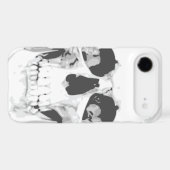 Death White Skull iPhone 4 Case (Back (Horizontal))