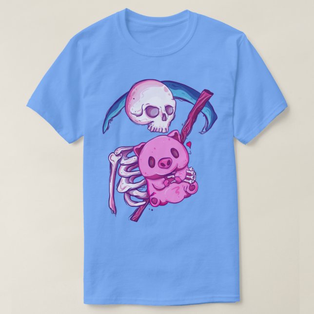 Death with his pig T-Shirt (Design Front)