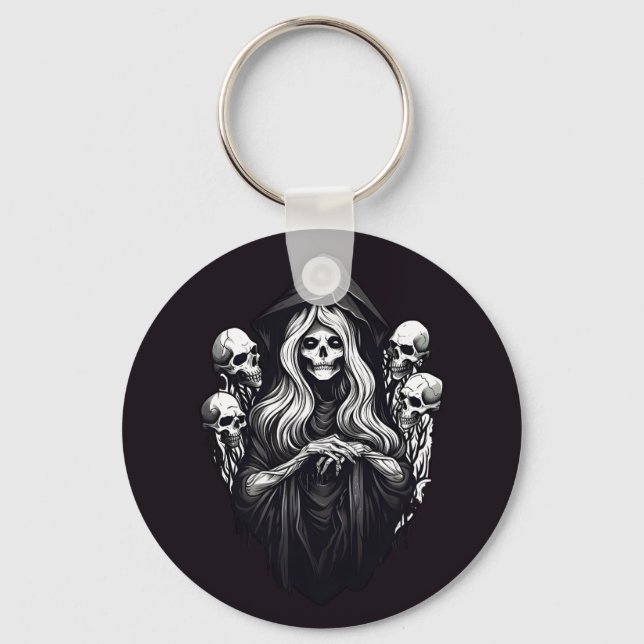 Death with skulls keychain (Front)
