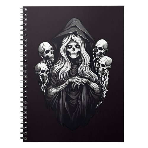 Death with skulls notebook