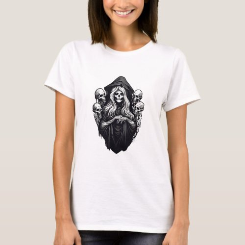 Death with skulls T_Shirt