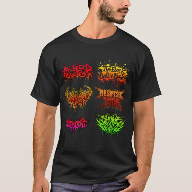 Deathcore Bands T-Shirt (Front)