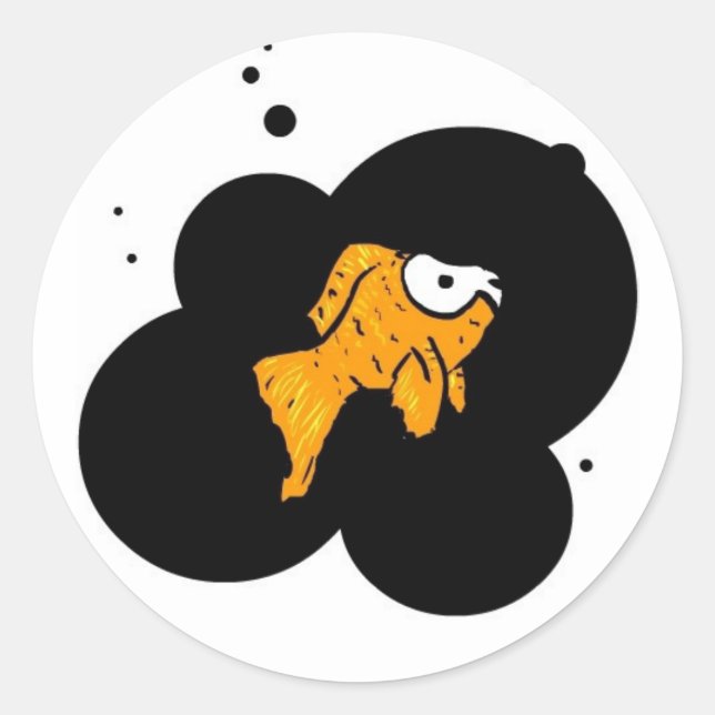 Deathfish Classic Round Sticker (Front)