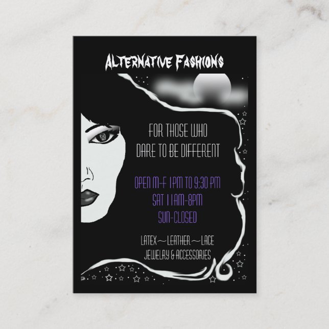 deathhead moon business card (Front)