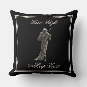 Deathly Good Night Pillow: Sleep Tight! Throw Pillow