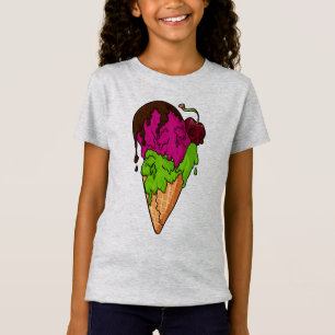 Deathly Sweet Berry Skull Ice Cream T-Shirt