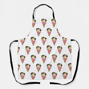 Deathly Sweet Strawberry n' Banana Skull Ice Cream Apron