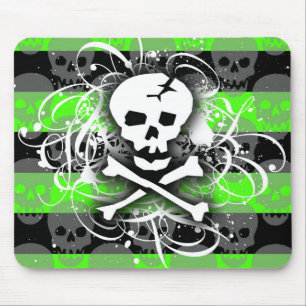 Deathrock Skull Mouse Pad