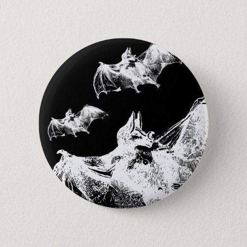 Deathrock Vampire Bats Button