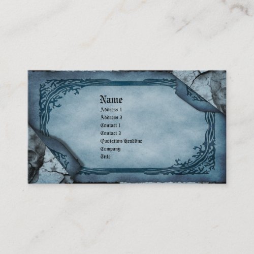 Death's Calling Card Gothic Business Card