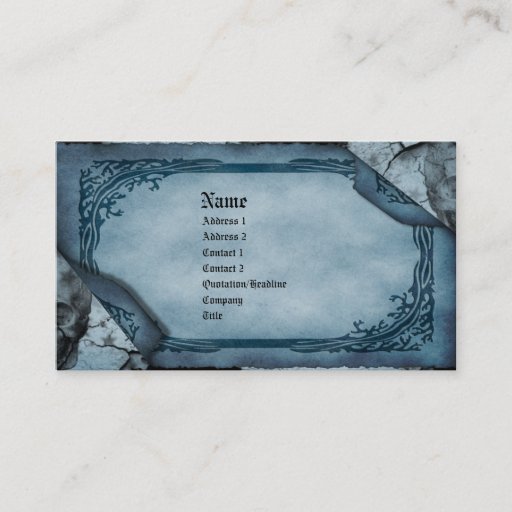 Customizable Death's Calling Card Gothic Business Card