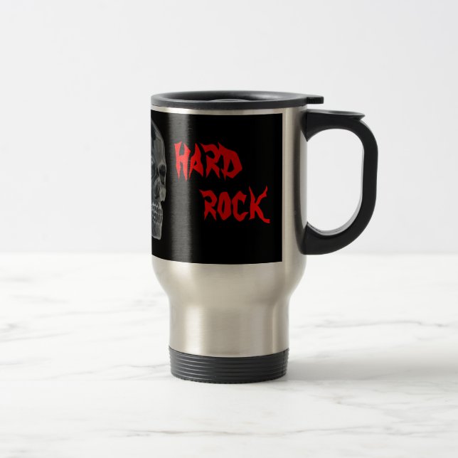 death's-head hard rock travel mug (Right)