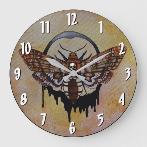 Deaths Head Hawk Moth Clock