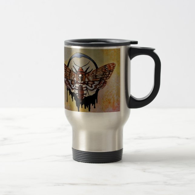 Death's Head Hawk Moth Travel Mug (Right)