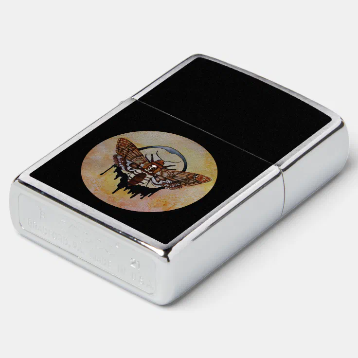 Death S Head Hawk Moth Zippo Lighter Zazzle Death S Head Hawk Moth Zippo Lighter Zazzle