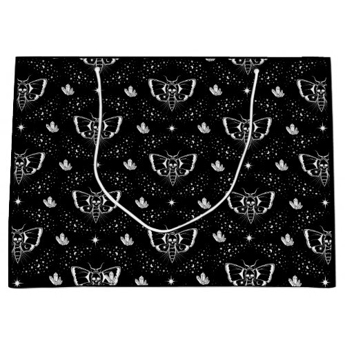 Deaths_head hawkmoth goth witchy large gift bag