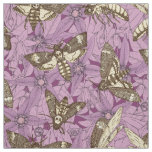 Death's-head hawkmoth purple fabric