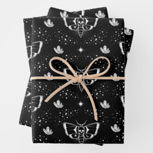 Death's-head hawkmoth wrapping paper sheets