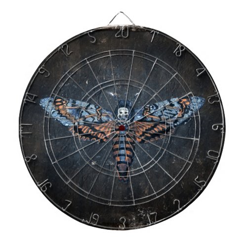 Deaths Head Moth aka Sphinx atropo moth Dartboard