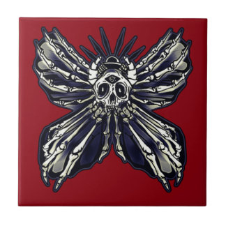 Deaths Head Moth Ceramic Tile