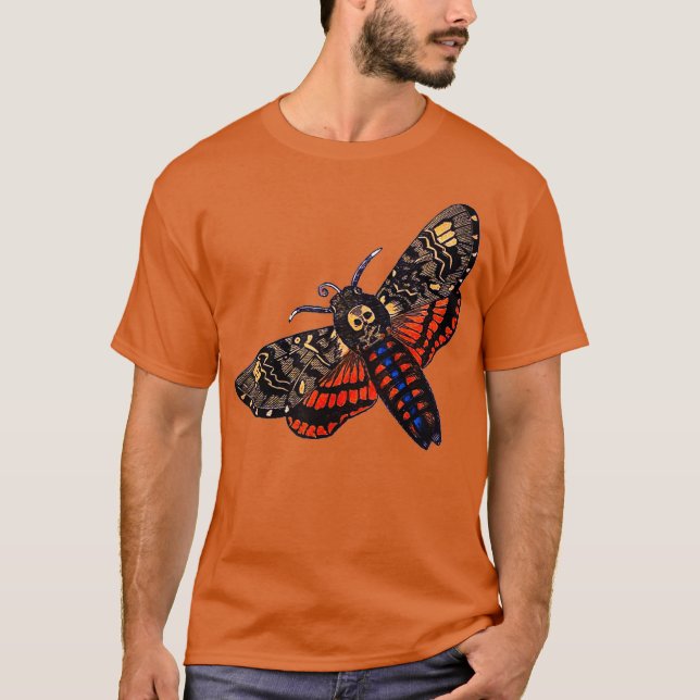 Deaths Head Moth T-Shirt (Front)