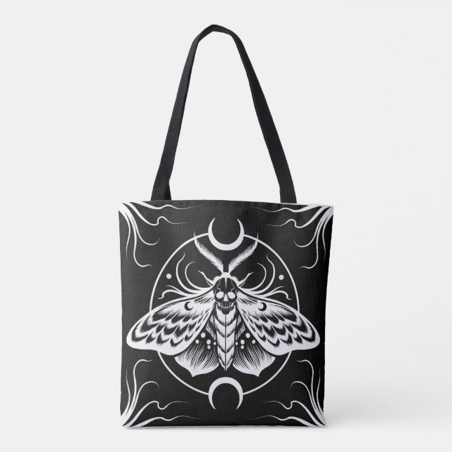 Death's Head Moth Tote Bag (Back)