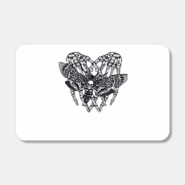 Deathshead Moth Classic Skeleton Hand Heart Style Matchboxes (Front)