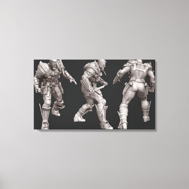 Deathstroke Alternate Turnaround Canvas Print (Front)