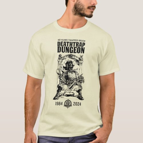 Deathtrap Dungeon Skeleton Warrior T_shirt Light